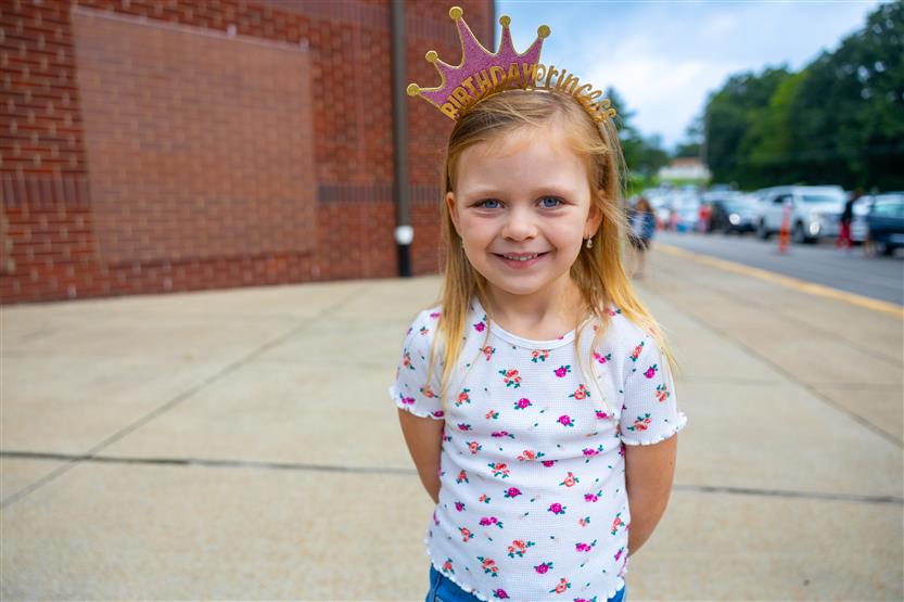 Kindergarten students start their school year